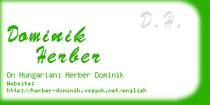 dominik herber business card